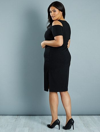 Vestido fluido com ombros nus - Kiabi