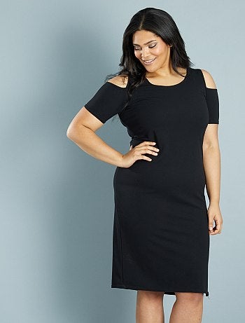 Vestido fluido com ombros nus - Kiabi