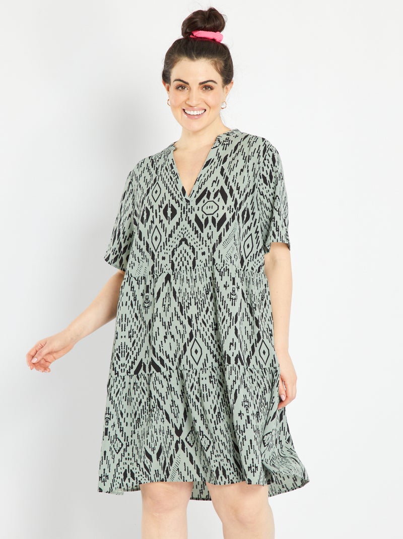 Vestido fluido curto 'Only' VERDE - Kiabi