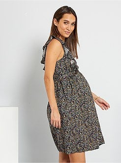 Vestido fluido pré-mamã e de amamentação - Kiabi