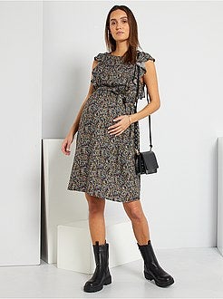 Vestido fluido pré-mamã e de amamentação - Kiabi