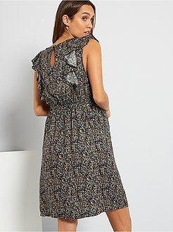 Vestido fluido pré-mamã e de amamentação - Kiabi