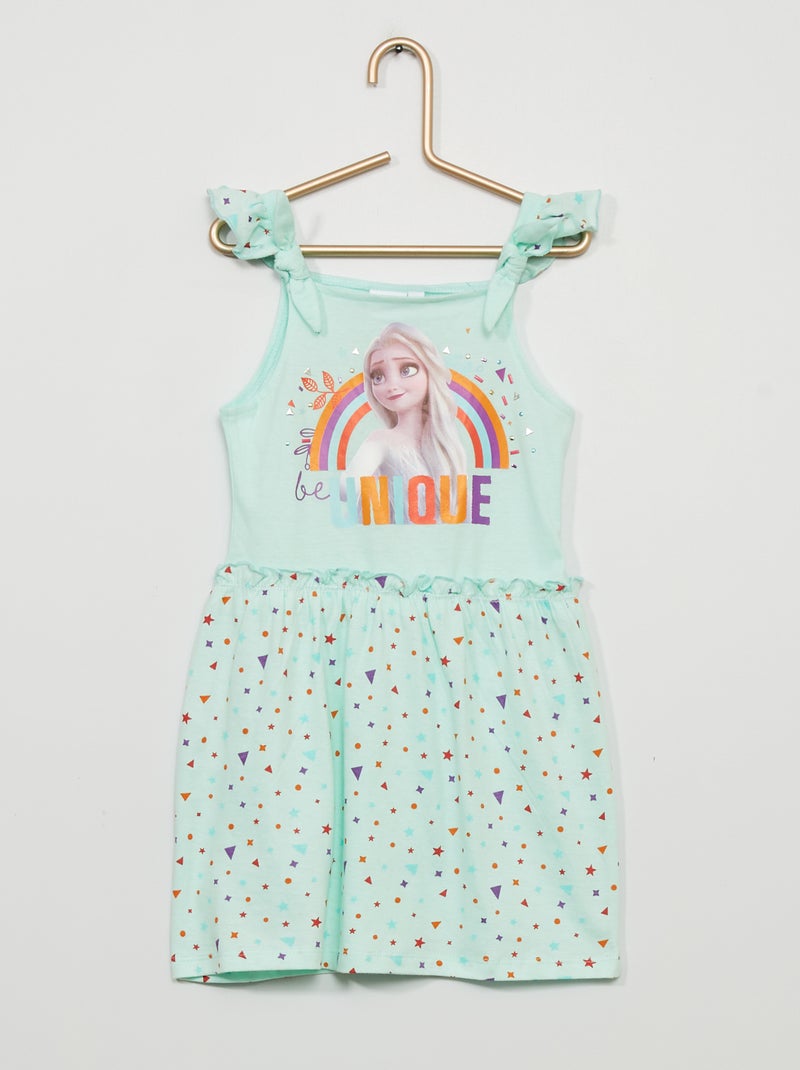Vestido 'Frozen' em jersey AZUL - Kiabi