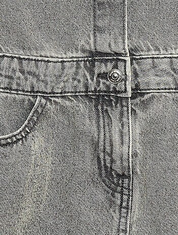 Vestido ganga com gola de camisa