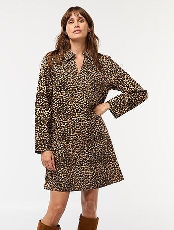 Vestido de ganga corte direito