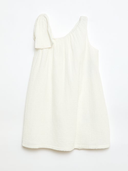 Vestido godê de alças liso - Kiabi