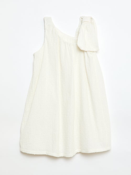 Vestido godê de alças liso - Kiabi