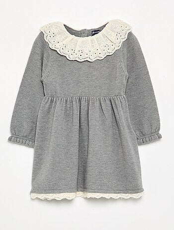 Vestido gola Claudine + collants