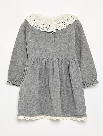 Vestido gola Claudine + collants