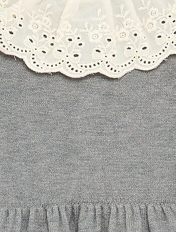Vestido gola Claudine + collants