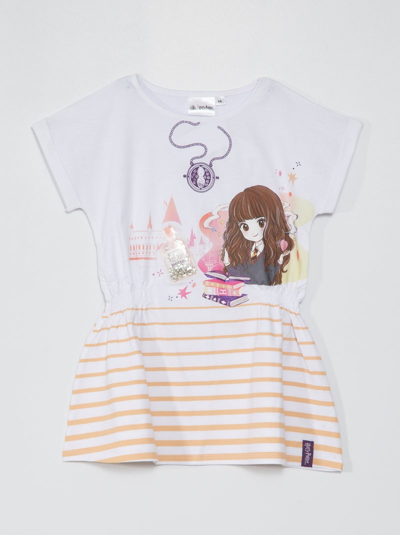 Vestido 'Harry Potter' em jersey Branco - Kiabi