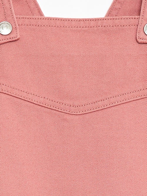 Vestido Jardineira Curto em Ganga - Kiabi