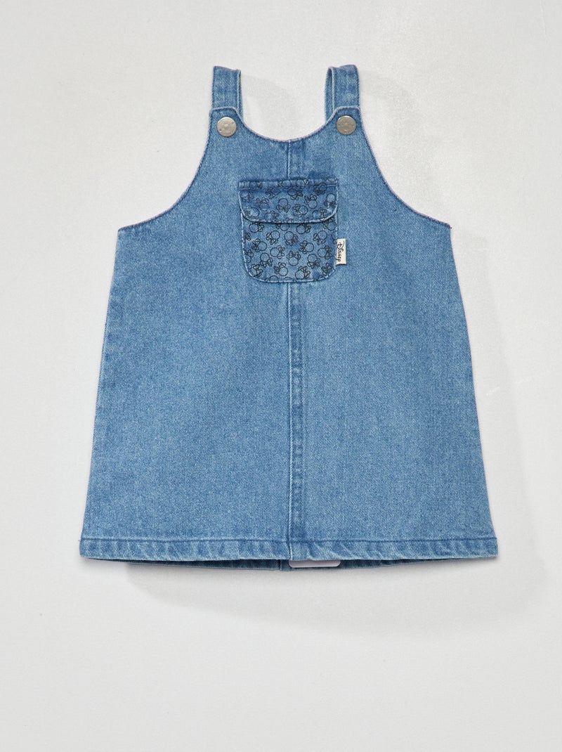 Vestido-jardineiras em ganga 'Minnie' AZUL - Kiabi