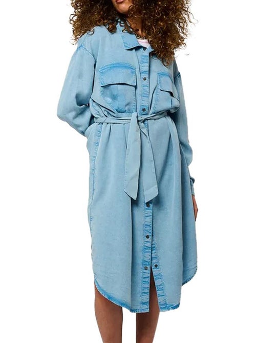Vestido Jeans Azul Kaporal VERSIH para Mulher - Kiabi Vestido Jeans Azul Kaporal VERSIH para Mulher - Kiabi