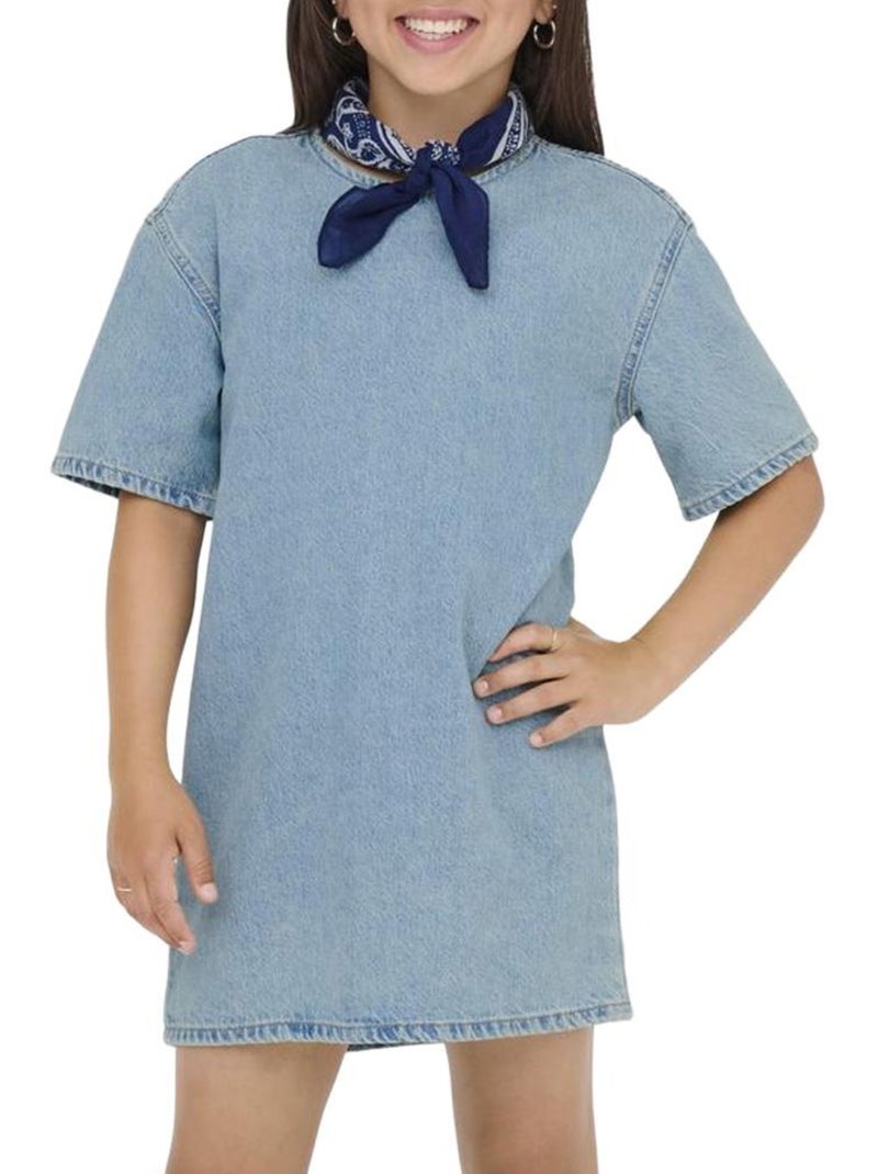Vestido Jeans Azul Menina Kids ONLY Barbara Azul - Kiabi