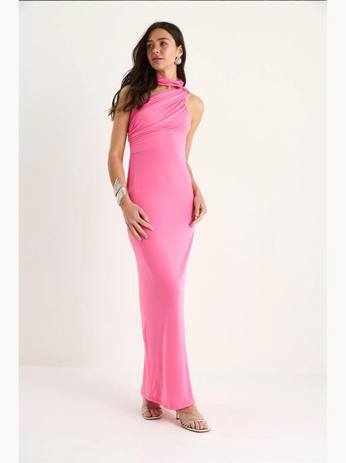 Vestido justo com detalhe de ombro único sandy lucci - Kiabi Vestido justo com detalhe de ombro único sandy lucci - Kiabi
