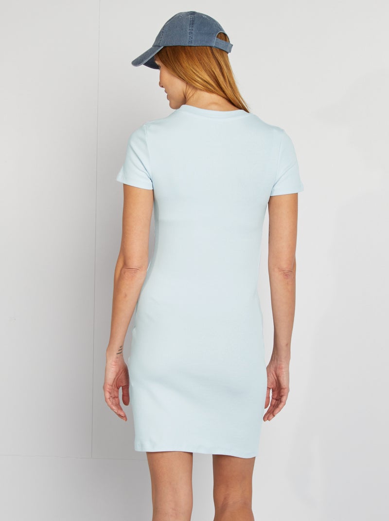 Vestido justo de gravidez AZUL - Kiabi