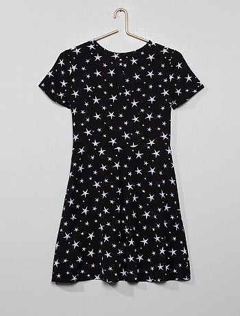 Menina 10-18 anos - Vestido largo 'estrelas' - Kiabi