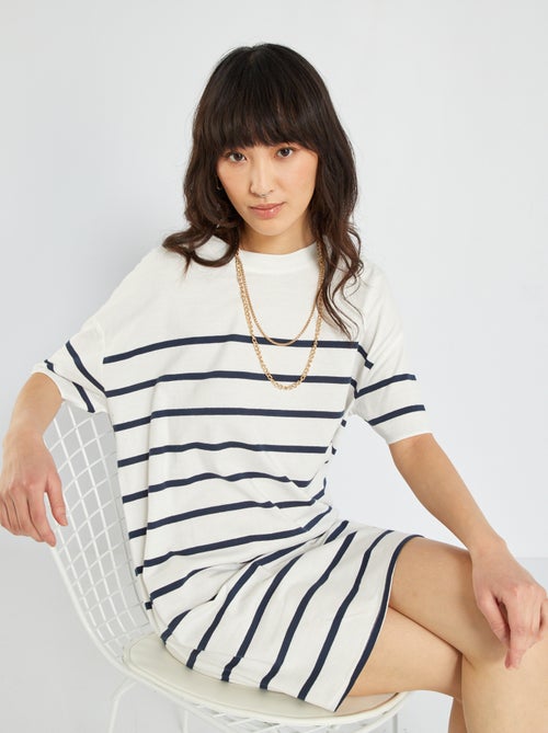 Vestido largo tipo t-shirt - Kiabi