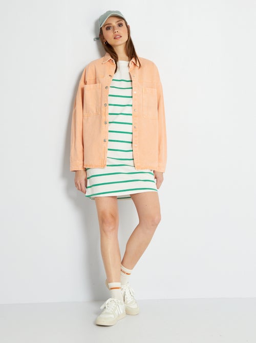 Vestido largo tipo t-shirt - Kiabi