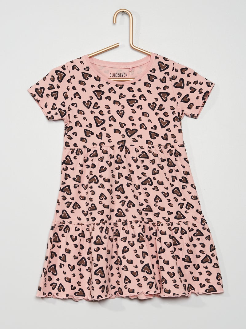 Vestido 'leopardo' Rosa - Kiabi