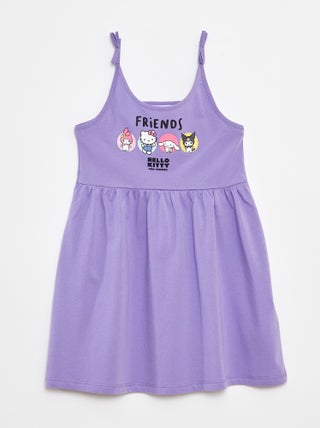 Vestido leve com estampado 'Hello Kitty'