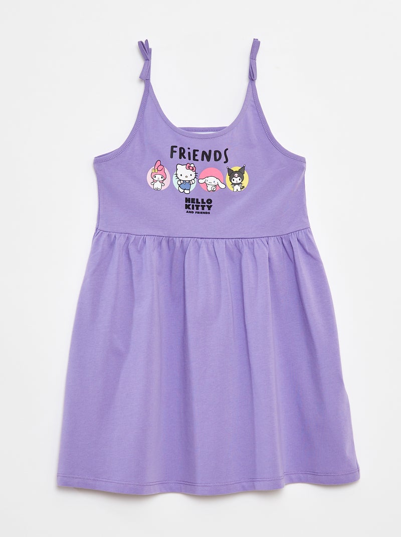 Vestido leve com estampado 'Hello Kitty' Violeta - Kiabi