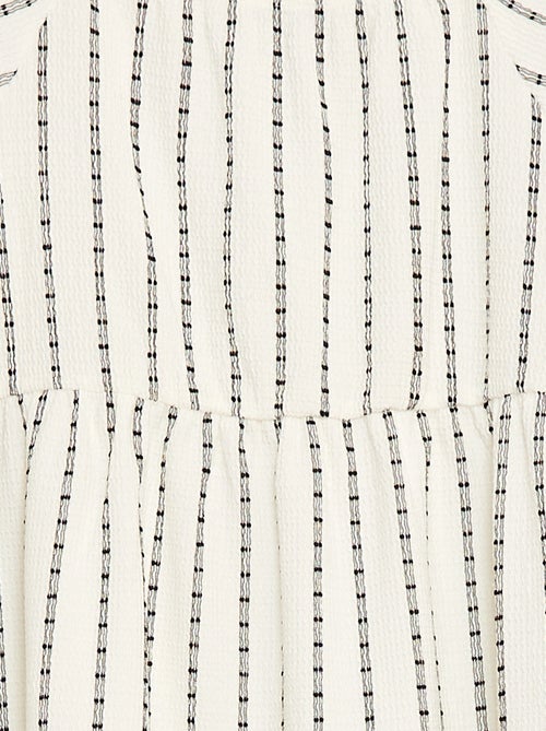 Vestido leve com folhos - Kiabi