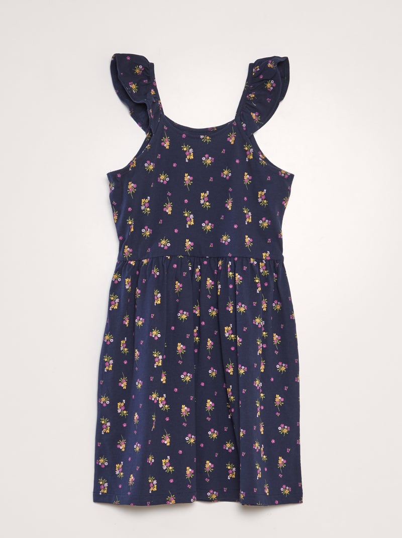 Vestido leve estampado AZUL - Kiabi