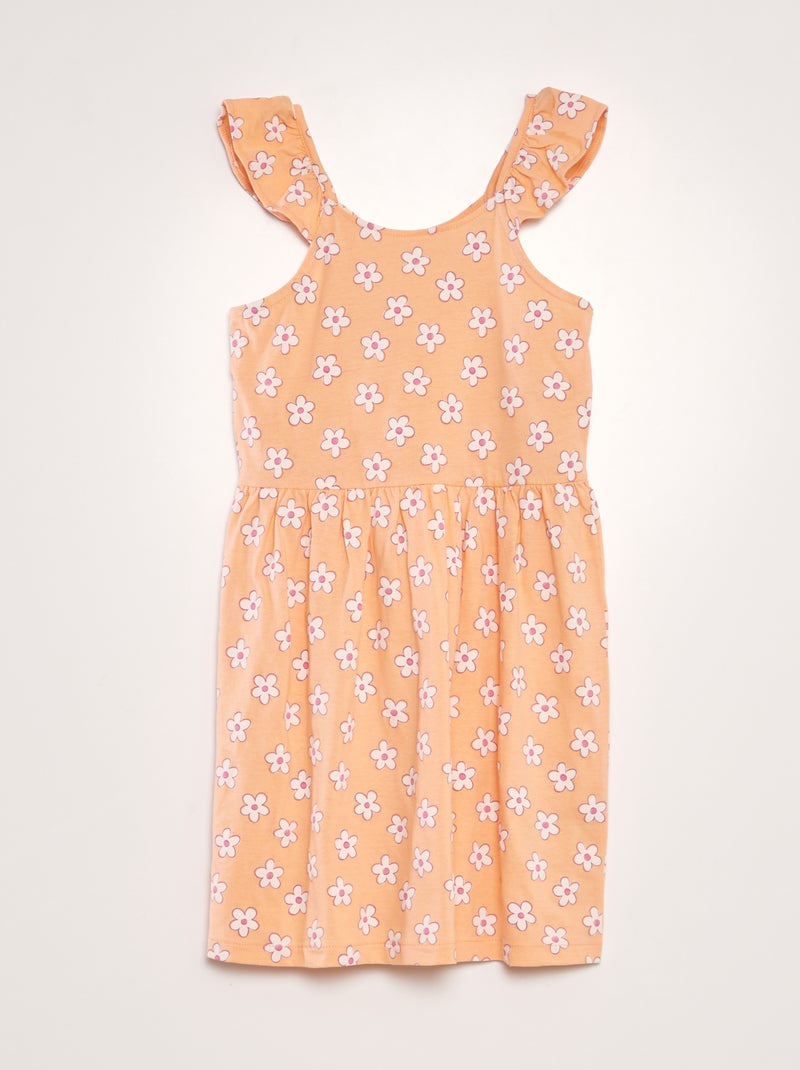 Vestido leve estampado LARANJA - Kiabi
