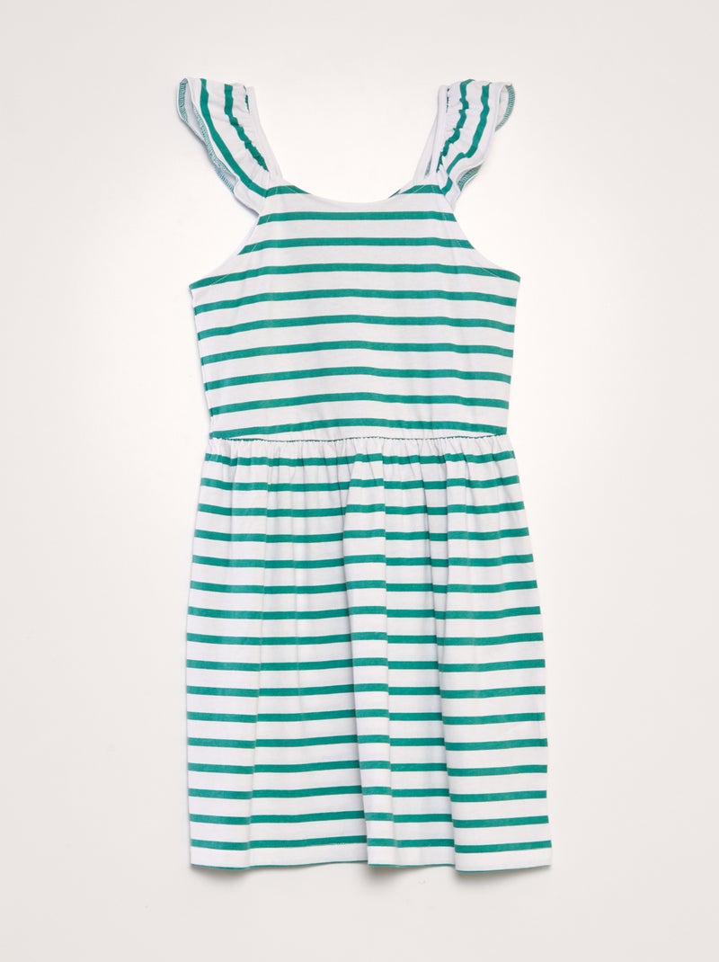 Vestido leve estampado VERDE - Kiabi