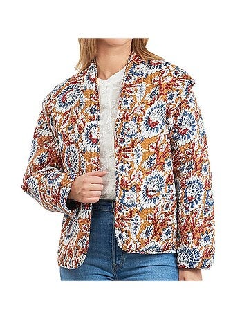 Vestido Leve Floral Laranja/Azul para Mulher Kaporal SONIA