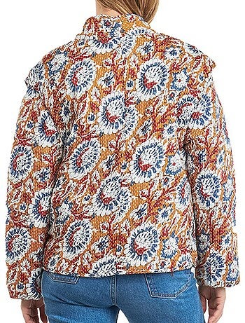 Vestido Leve Floral Laranja/Azul para Mulher Kaporal SONIA