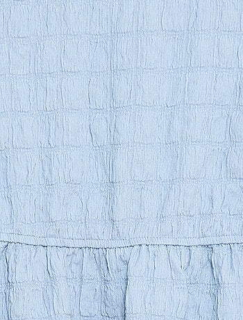 Vestido leve liso de mangas curtas