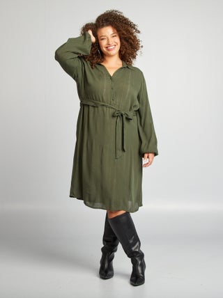 Vestido leve para atar na cintura 'Only carmakoma'