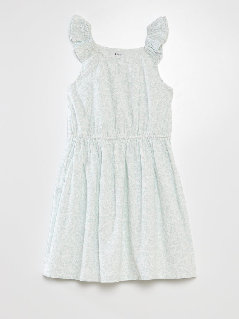 Vestido ligeiramente evasé BRANCO - Kiabi