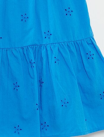 Vestido liso com alças entrançadas