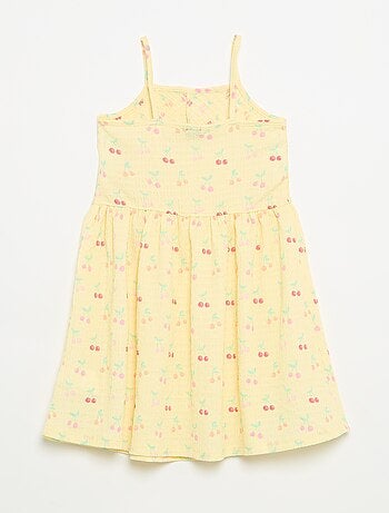 Vestido liso de alças finas