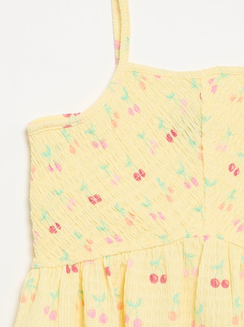 Vestido liso de alças finas - Kiabi