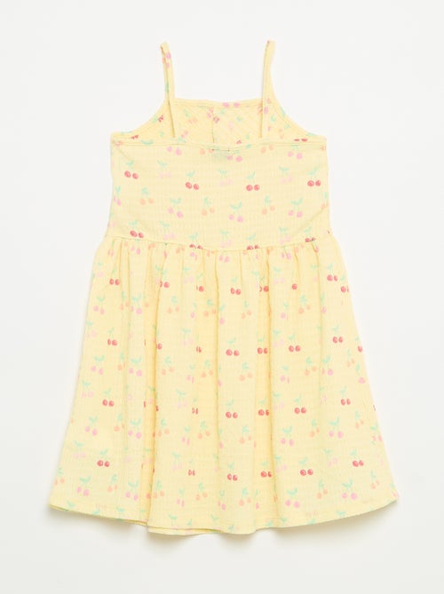 Vestido liso de alças finas - Kiabi