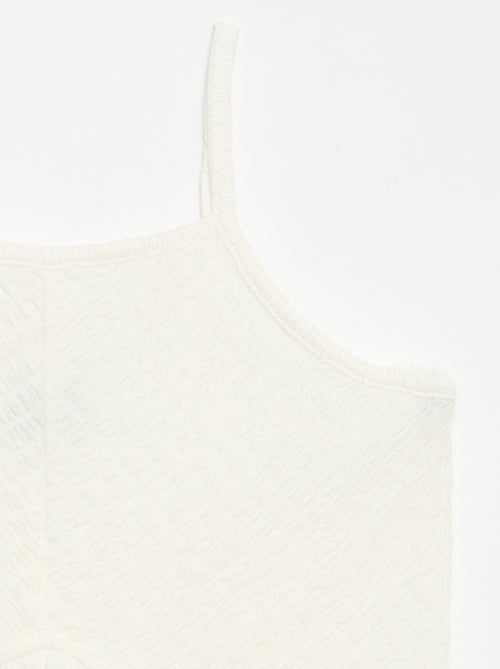 Vestido liso de alças finas - Kiabi