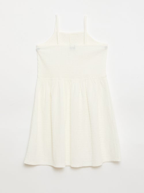 Vestido liso de alças finas - Kiabi