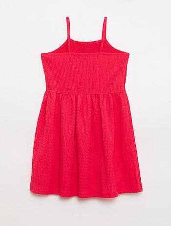 Vestido liso de alças finas