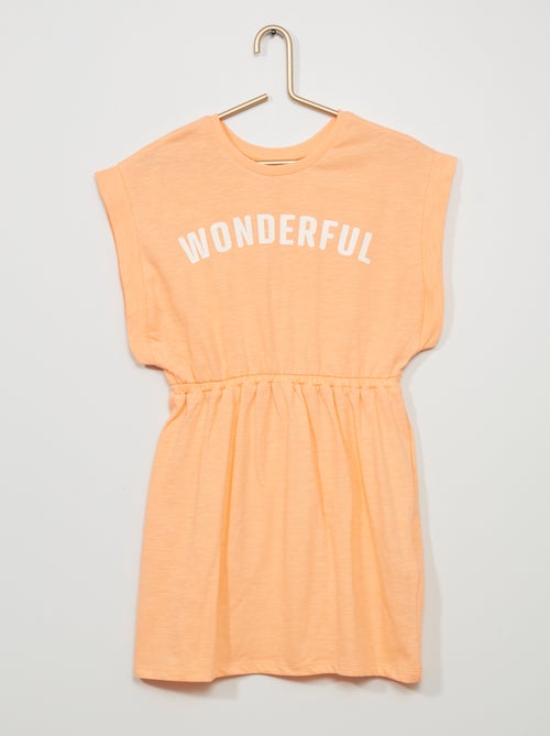 Vestido liso em jersey 'Wonderful' - Kiabi