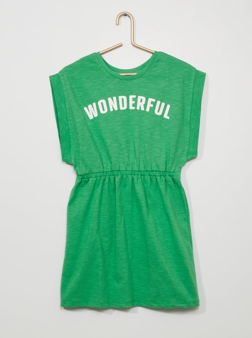 Vestido liso em jersey 'Wonderful' - Kiabi
