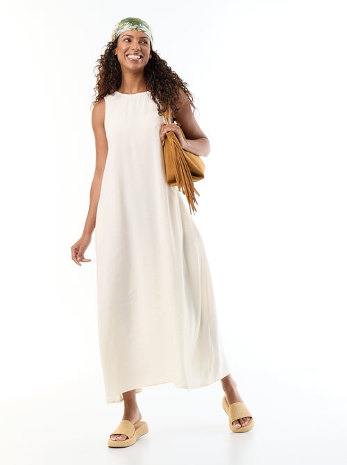 Vestido longo de corte amplo - Kiabi
