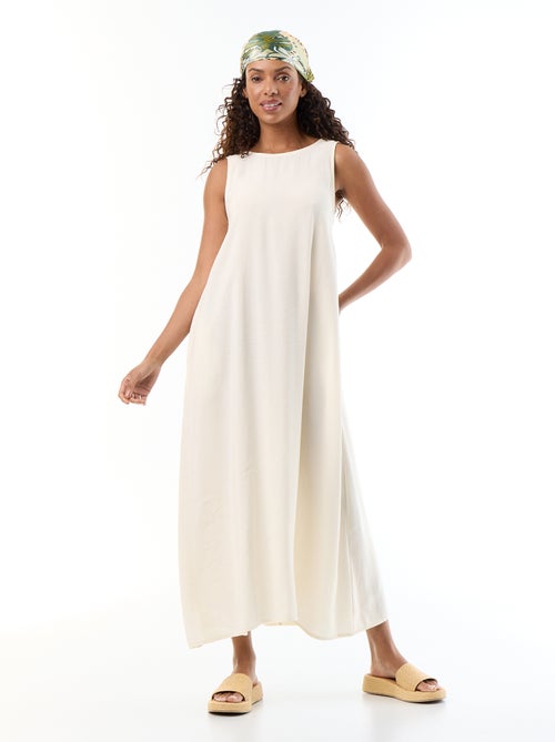 Vestido longo de corte amplo - Kiabi