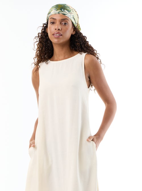 Vestido longo de corte amplo - Kiabi