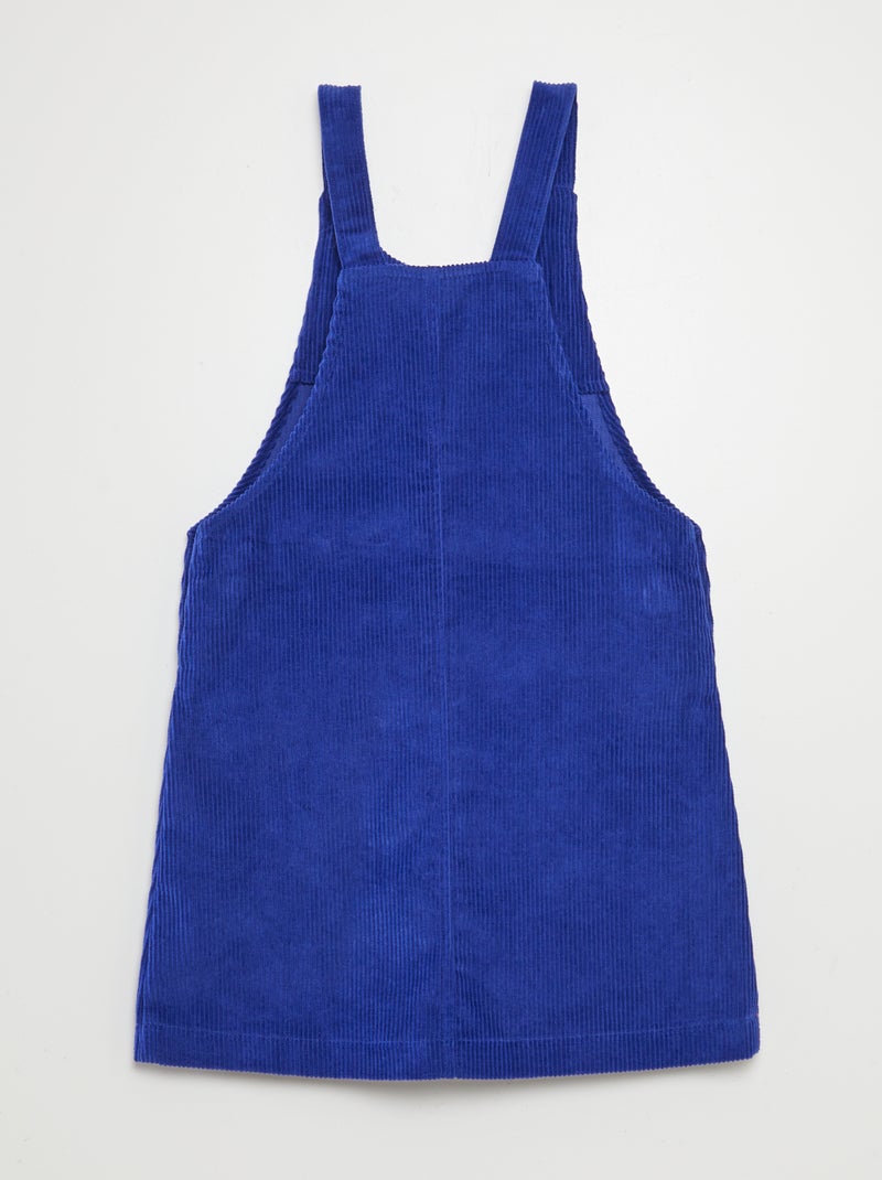 Vestido-macacão de bombazina Azul - Kiabi