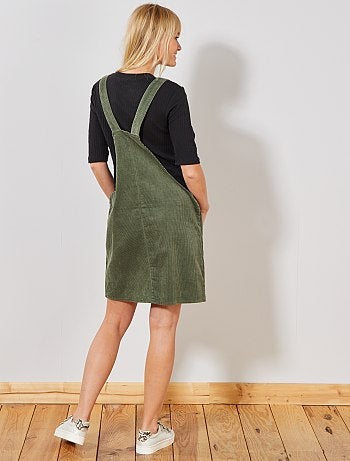 Vestido-macacão de bombazina - Kiabi